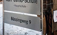 Schild der Karl-Jatho-Schule 