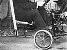 Karl Jatho in his Jatho-Flying-Machine