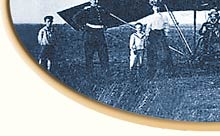The motor glider of Karl Jatho and entrance